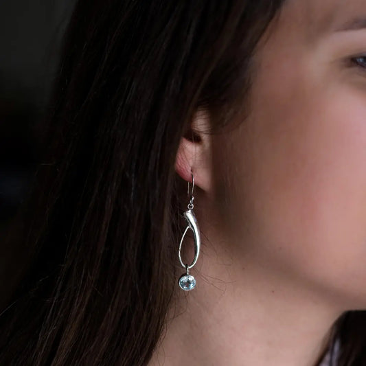 Get your Celestial Blue Topaz Drop Earrings online now or in store at Forever Gems in Franschhoek, South Africa