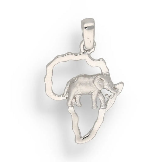 Get your Majestic Africa Sterling Silver Elephant Necklace - Carry the Continent's Heart online now or in store at Forever Gems in Franschhoek, South Africa