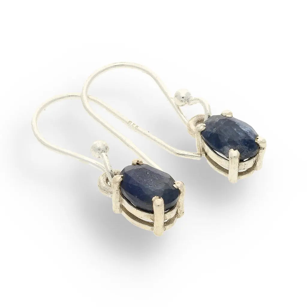 Get your "Wisdom's Blue" Sterling Silver Sapphire Drop Earrings - September Birthstone online now or in store at Forever Gems in Franschhoek, South Africa