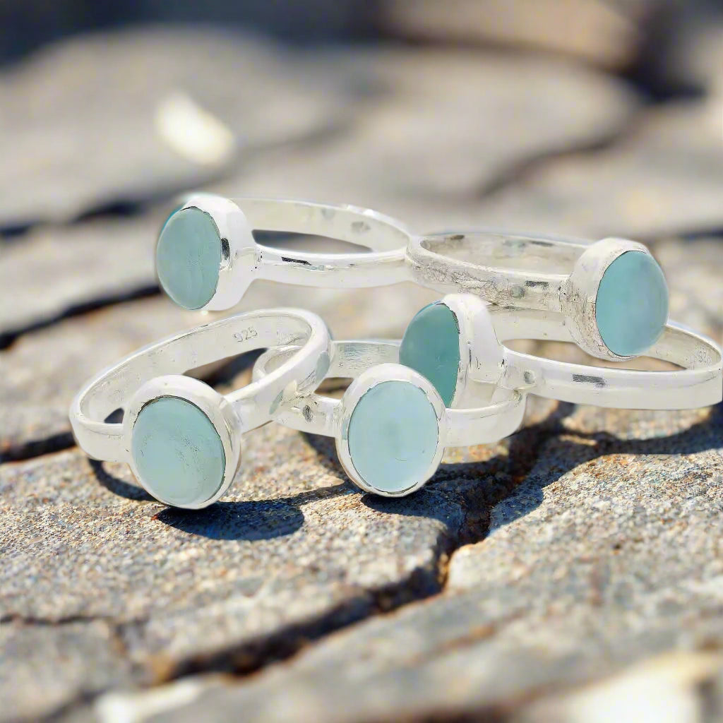 Get your Blue Chalcedony Ring – Serenity & Self-Expression in Sterling Silver online now or in store at Forever Gems in Franschhoek, South Africa