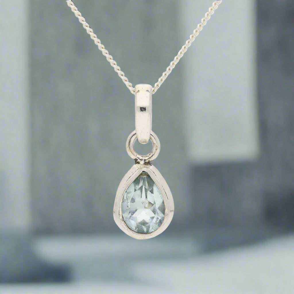 Get your Celestial Drops Blue Topaz Necklace - Stone of Communication and Clarity online now or in store at Forever Gems in Franschhoek, South Africa