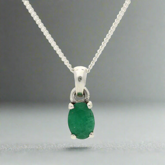 Get your Emerald "Garden of Eden" Sterling Silver Necklace online now or in store at Forever Gems in Franschhoek, South Africa