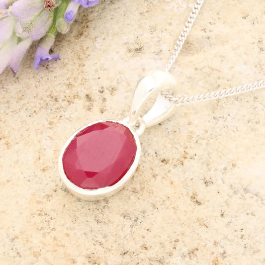 Get your Sterling Silver Ruby Glow Necklace of Passion online now or in store at Forever Gems in Franschhoek, South Africa