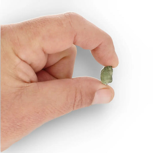 Get your Rare Czech Moldavite Meteorite Impact Glass Authentic (1.3g) online now or in store at Forever Gems in Franschhoek, South Africa