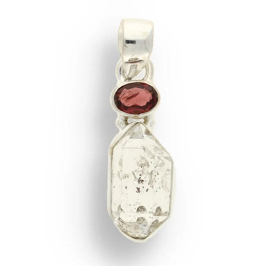 Get your Herkimer & Garnet Duo in Sterling Silver - Celestial Sparkle online now or in store at Forever Gems in Franschhoek, South Africa