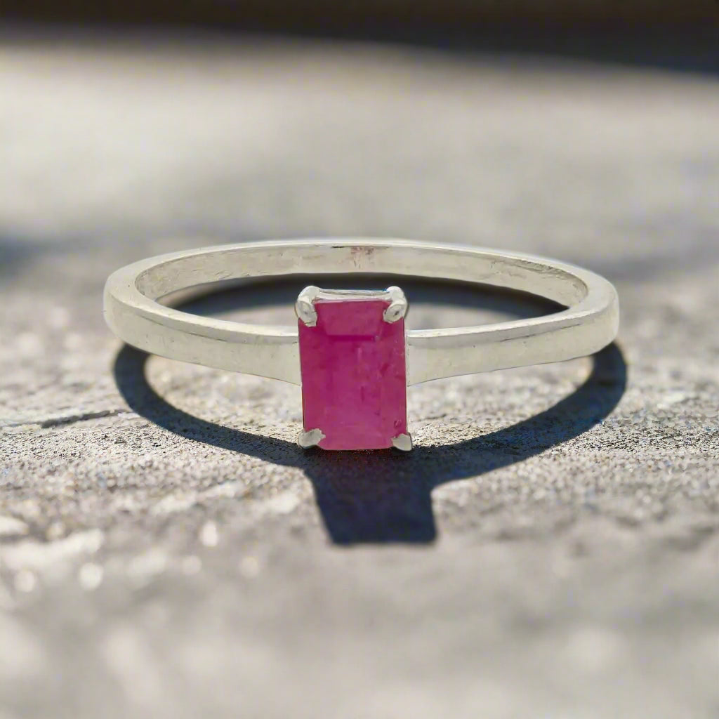 Get your Ignite Your Passion: Natural Ruby Sterling Silver Ring online now or in store at Forever Gems in Franschhoek, South Africa