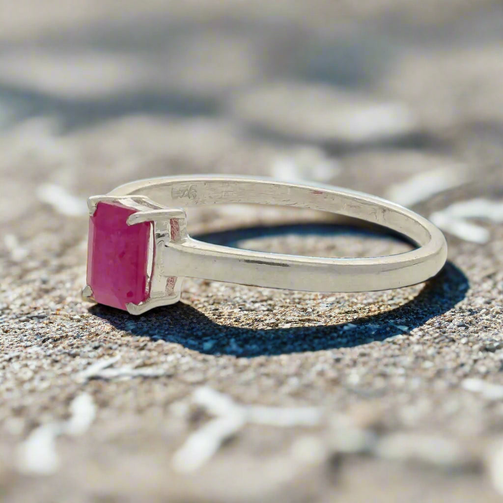 Get your Ignite Your Passion: Natural Ruby Sterling Silver Ring online now or in store at Forever Gems in Franschhoek, South Africa