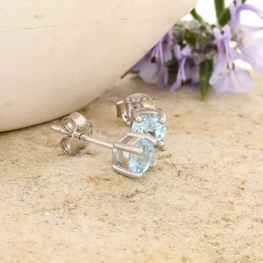 Get your Natural London Blue Topaz Stud Earrings - 925 Sterling Silver (Copy) (Copy) (Copy) online now or in store at Forever Gems in Franschhoek, South Africa