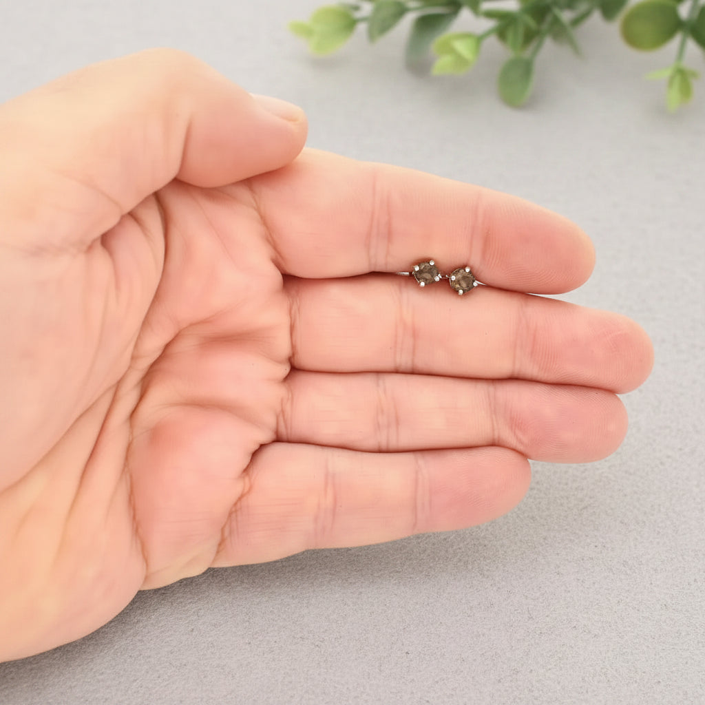 Get your Sterling Silver Smoky Quartz Stud Earrings – 5mm online now or in store at Forever Gems in Franschhoek, South Africa