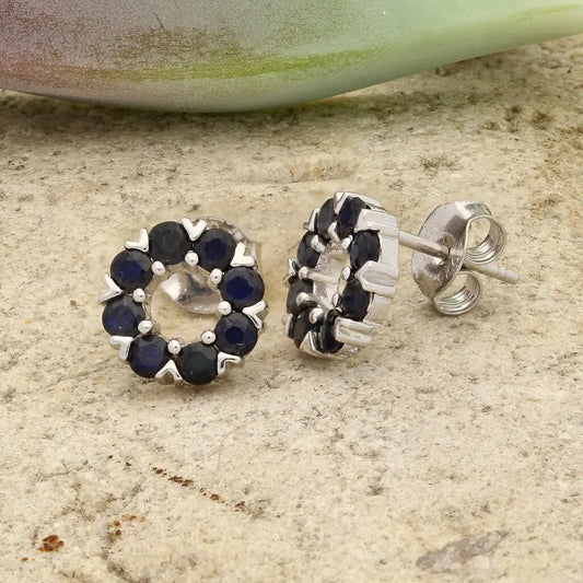 Get your Midnight Allure Sterling Silver Earrings – Adorned with Royal Blue Sapphires online now or in store at Forever Gems in Franschhoek, South Africa