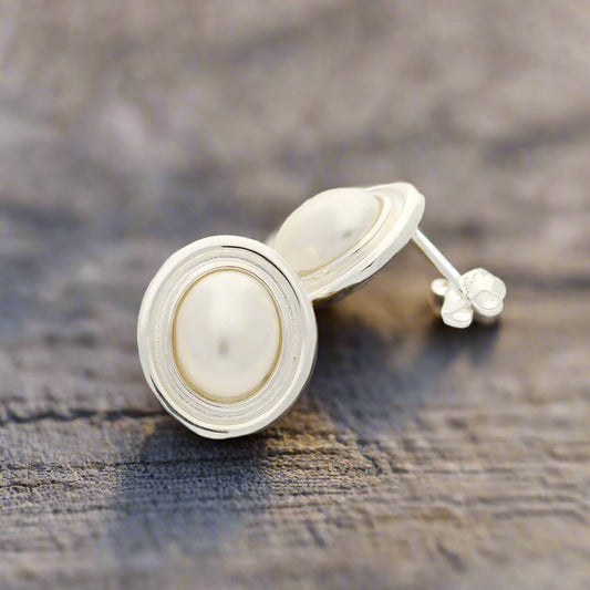 Get your Limited Edition Mabe Pearl Stud Earrings - Radiant Charm online now or in store at Forever Gems in Franschhoek, South Africa