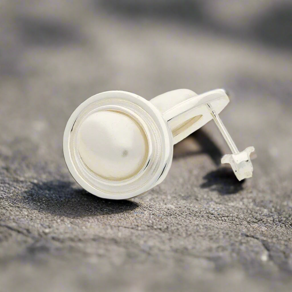 Get your Limited Edition Mabe Pearl Stud Earrings - Radiant Charm online now or in store at Forever Gems in Franschhoek, South Africa