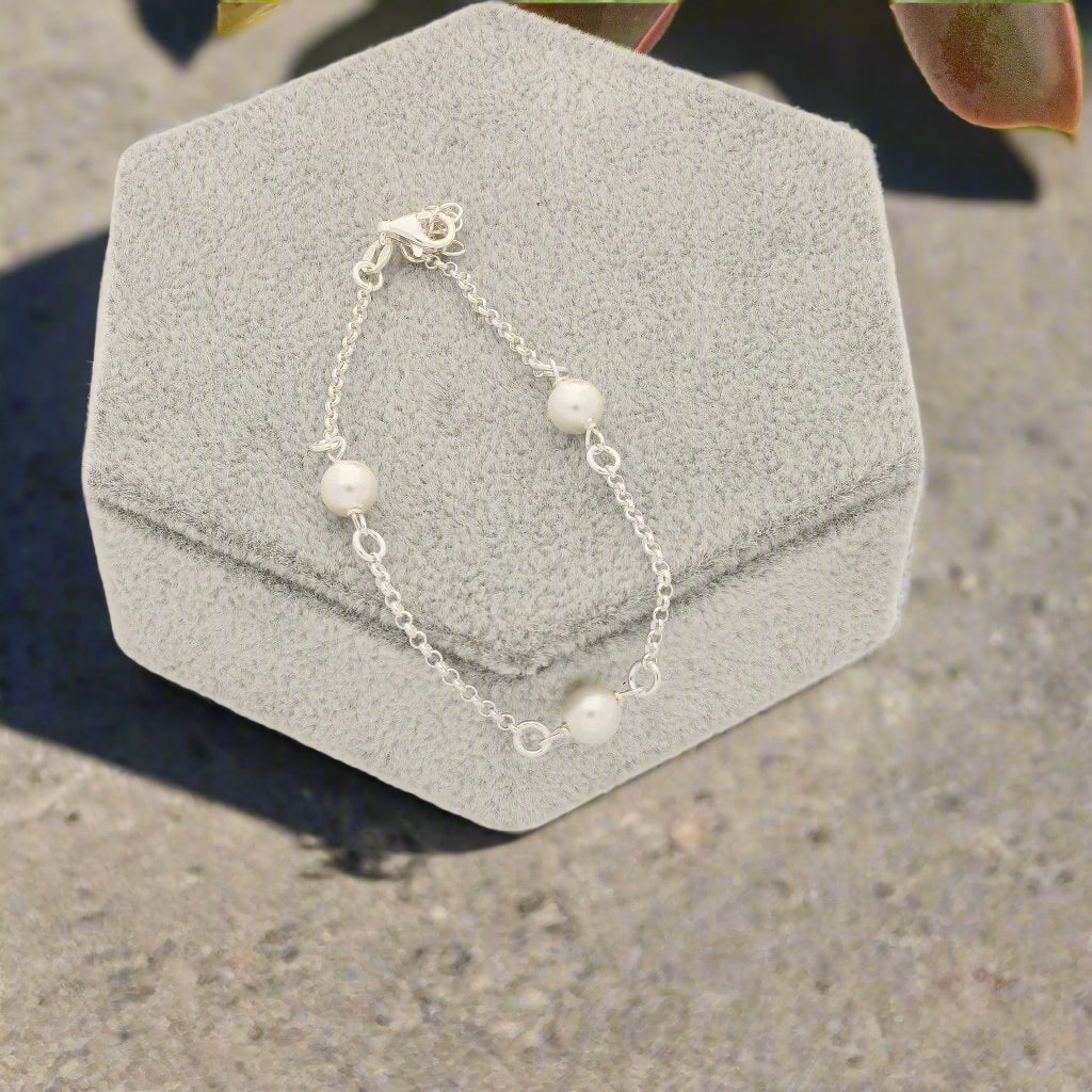 Get your Sterling Silver Pearls – The Bracelet You'll Never Take Off! online now or in store at Forever Gems in Franschhoek, South Africa