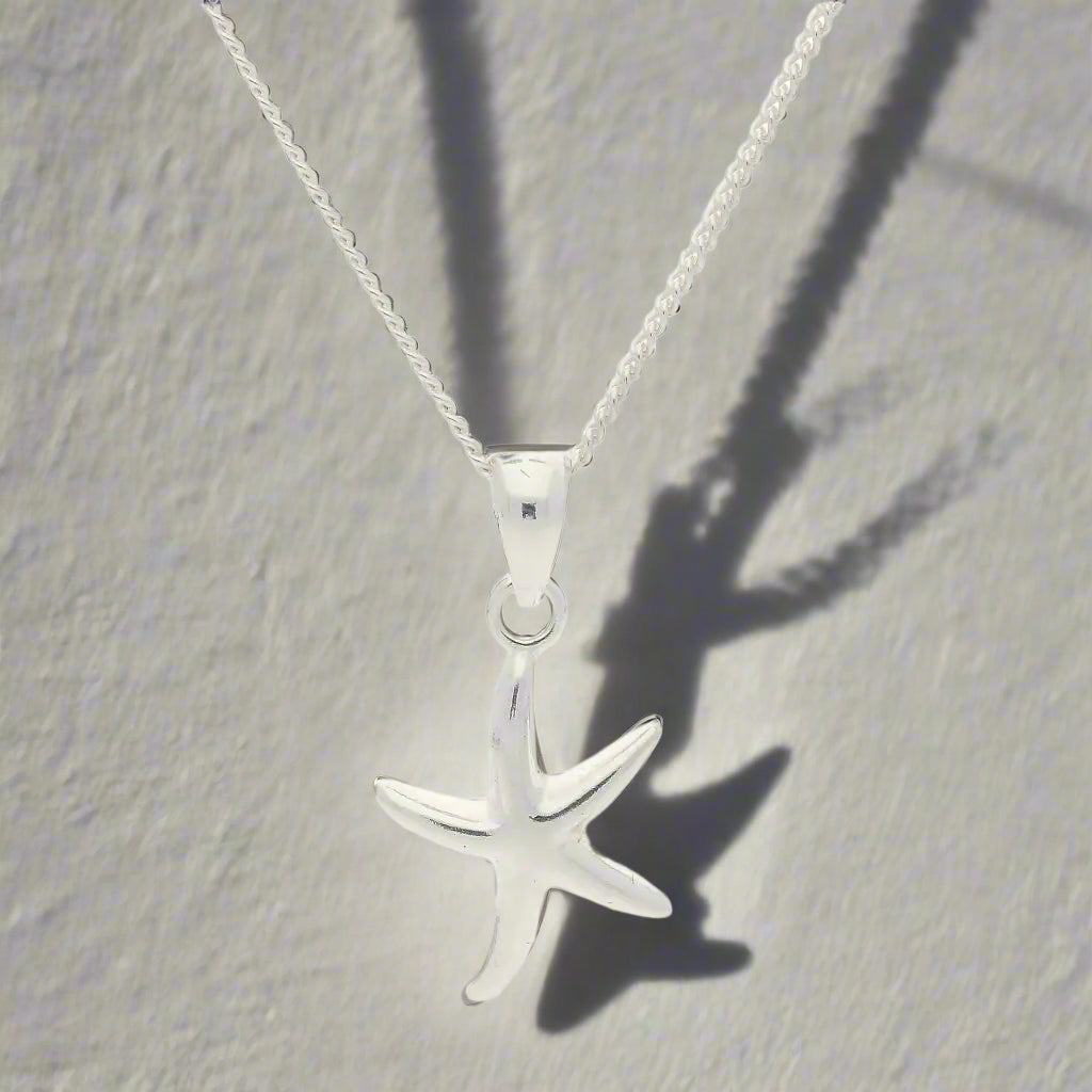 Get your Wish Upon a Starfish: Your New Favorite Sterling Silver Necklace! online now or in store at Forever Gems in Franschhoek, South Africa