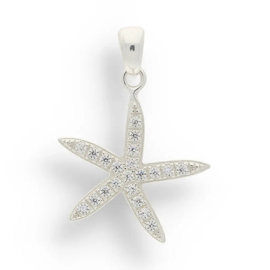 Get your Sparkling Starfish: Your New Go-To Sterling Silver & CZ Necklace! online now or in store at Forever Gems in Franschhoek, South Africa
