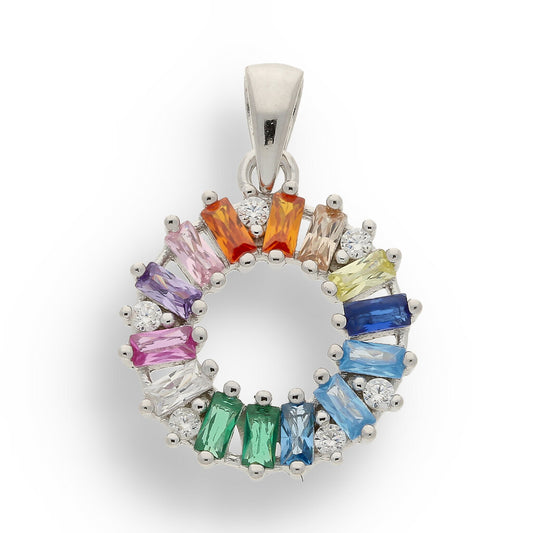 Get your Vibrant Sterling Silver & Cubic Zirconia Halo Necklace online now or in store at Forever Gems in Franschhoek, South Africa