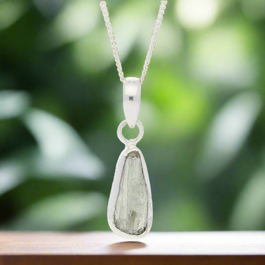 Get your Moldavite Heart Opener – Genuine Silver Necklace online now or in store at Forever Gems in Franschhoek, South Africa