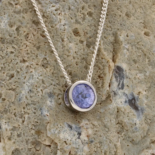 Get your Opulent Sterling Silver Brilliant Tanzanite Slider Necklace online now or in store at Forever Gems in Franschhoek, South Africa
