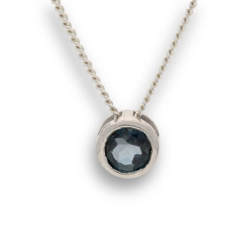 Get your Exquisite Sterling Silver London Blue Topaz Slider Necklace online now or in store at Forever Gems in Franschhoek, South Africa