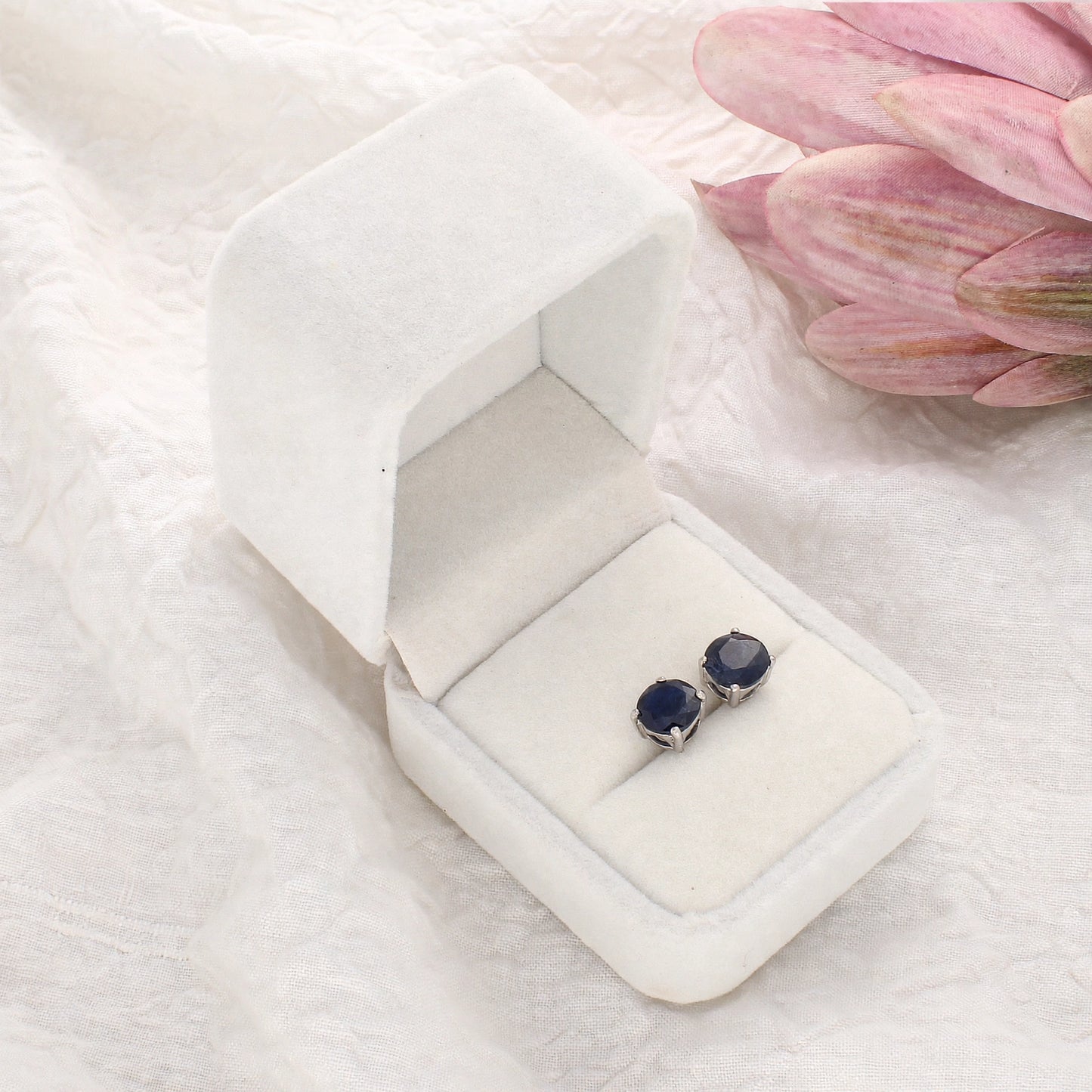 Get your Regal Natural Sapphire Stud Earrings in Sterling Silver online now or in store at Forever Gems in Franschhoek, South Africa