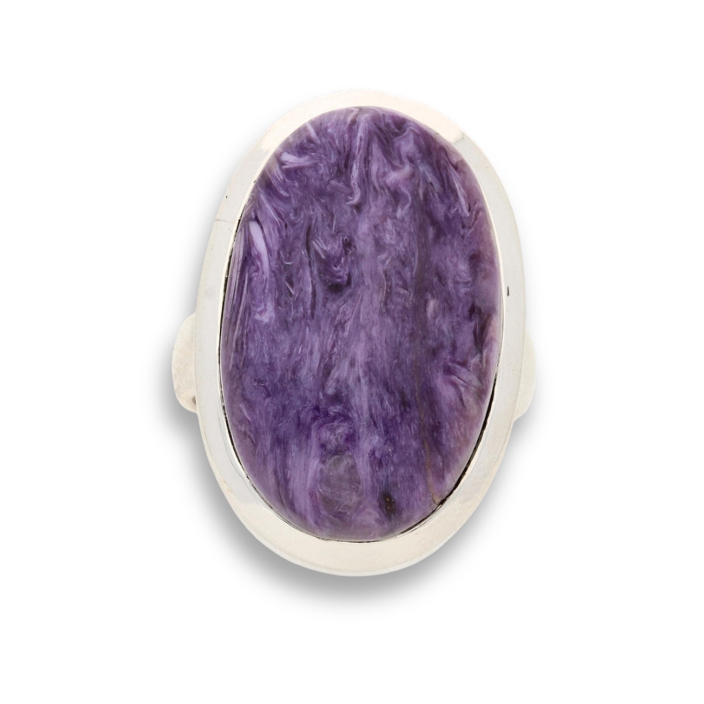 Get your Charoite Sterling Silver Rings: Mystical Serenity online now or in store at Forever Gems in Franschhoek, South Africa