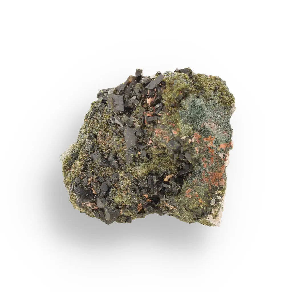 Get your Epidote Cluster on Matrix: A Green Beauty from Peru online now or in store at Forever Gems in Franschhoek, South Africa