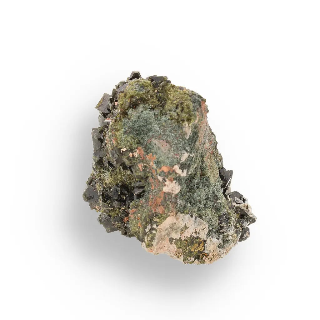 Get your Epidote Cluster on Matrix: A Green Beauty from Peru online now or in store at Forever Gems in Franschhoek, South Africa