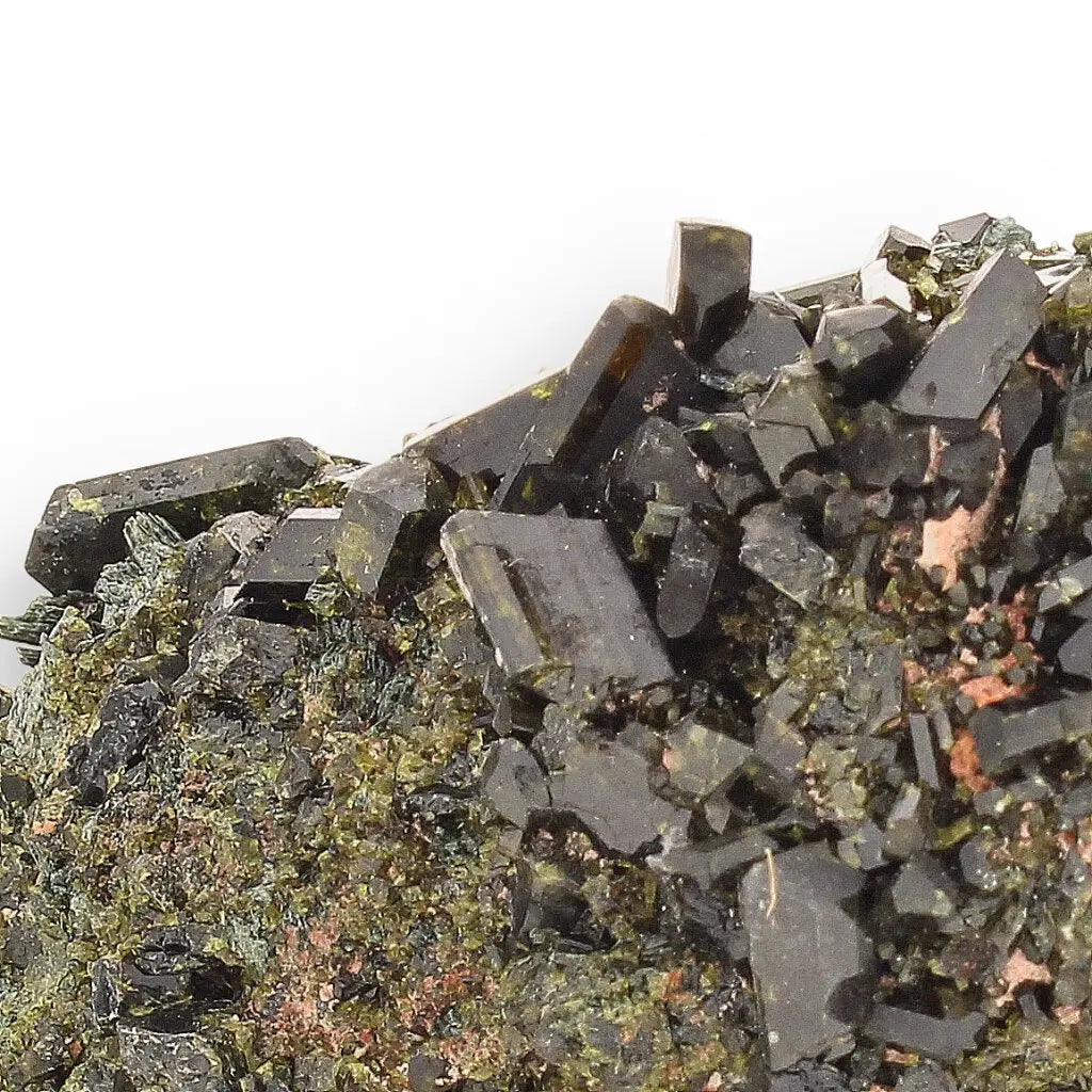Get your Epidote Cluster on Matrix: A Green Beauty from Peru online now or in store at Forever Gems in Franschhoek, South Africa