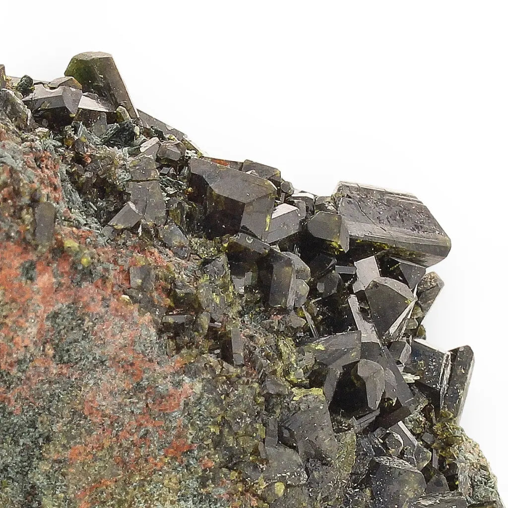 Get your Epidote Cluster on Matrix: A Green Beauty from Peru online now or in store at Forever Gems in Franschhoek, South Africa