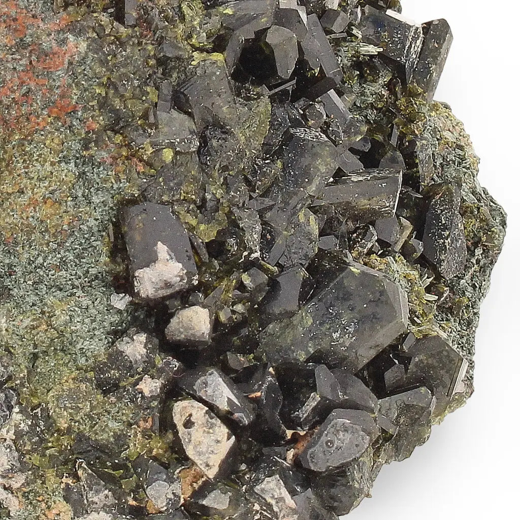 Get your Epidote Cluster on Matrix: A Green Beauty from Peru online now or in store at Forever Gems in Franschhoek, South Africa