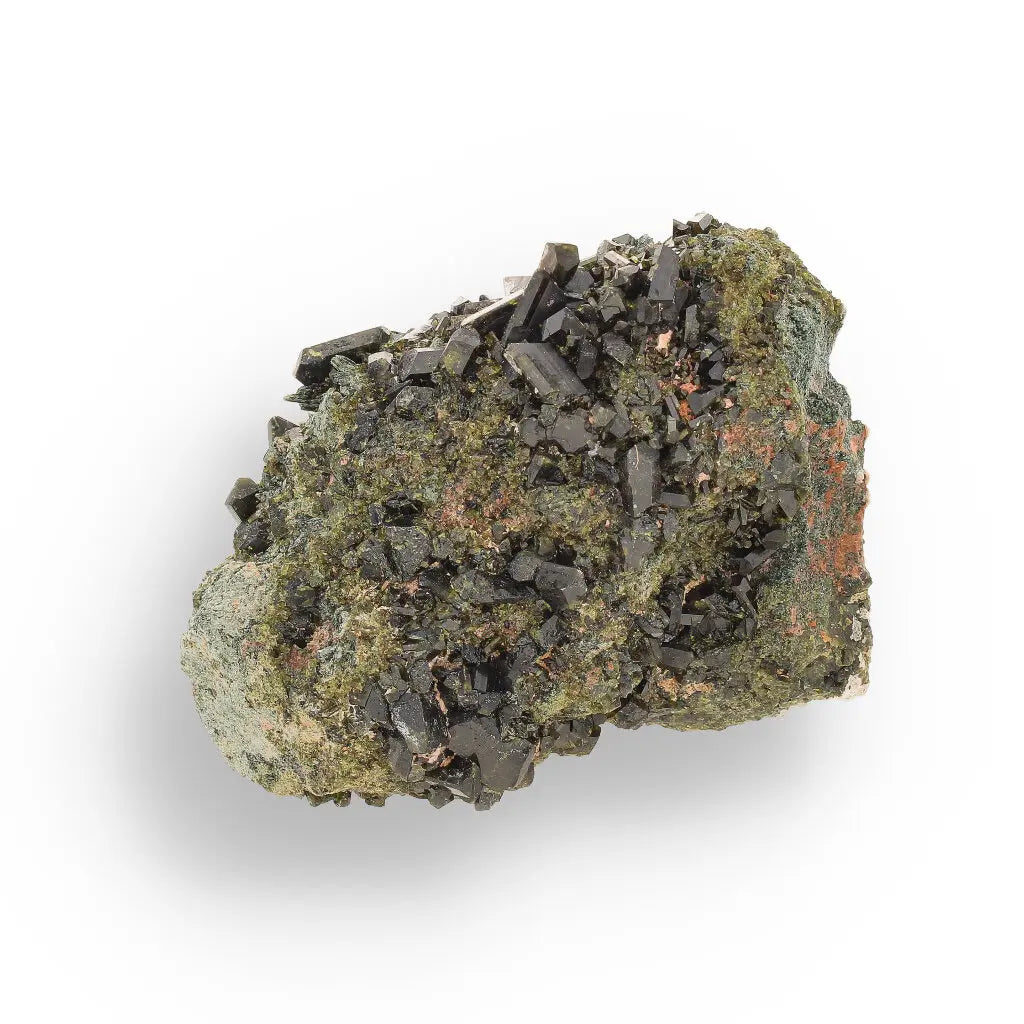 Get your Epidote Cluster on Matrix: A Green Beauty from Peru online now or in store at Forever Gems in Franschhoek, South Africa