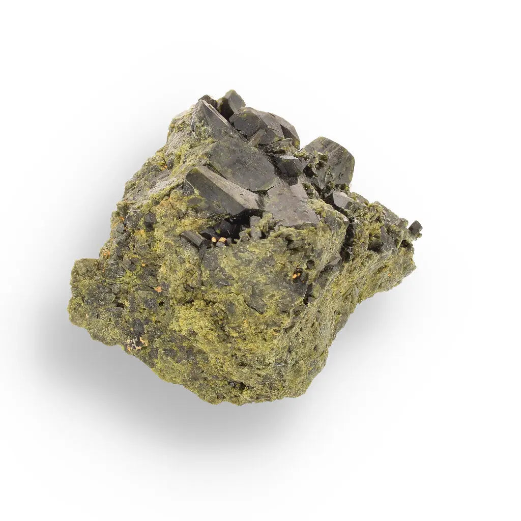 Get your Epidote Crystal Cluster: Natural Healing from Peru's Depths online now or in store at Forever Gems in Franschhoek, South Africa