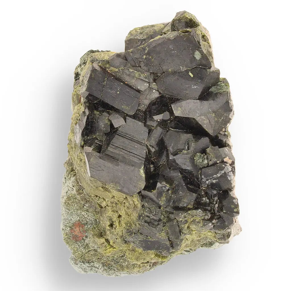 Get your Epidote Cluster on Matrix: Peru's Power Stone online now or in store at Forever Gems in Franschhoek, South Africa