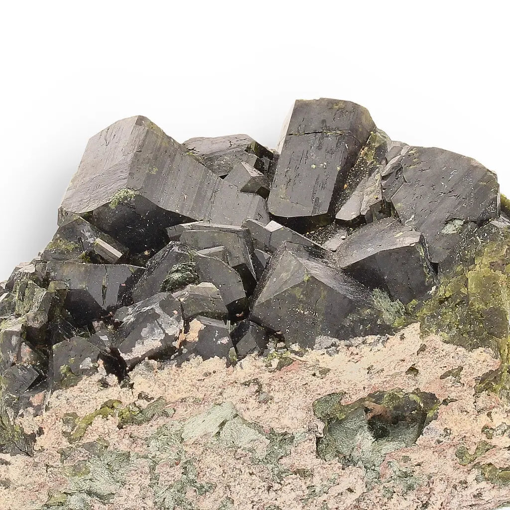 Get your Epidote Cluster on Matrix: Peru's Power Stone online now or in store at Forever Gems in Franschhoek, South Africa