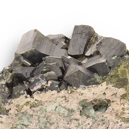 Get your Epidote Cluster on Matrix: Peru's Power Stone online now or in store at Forever Gems in Franschhoek, South Africa