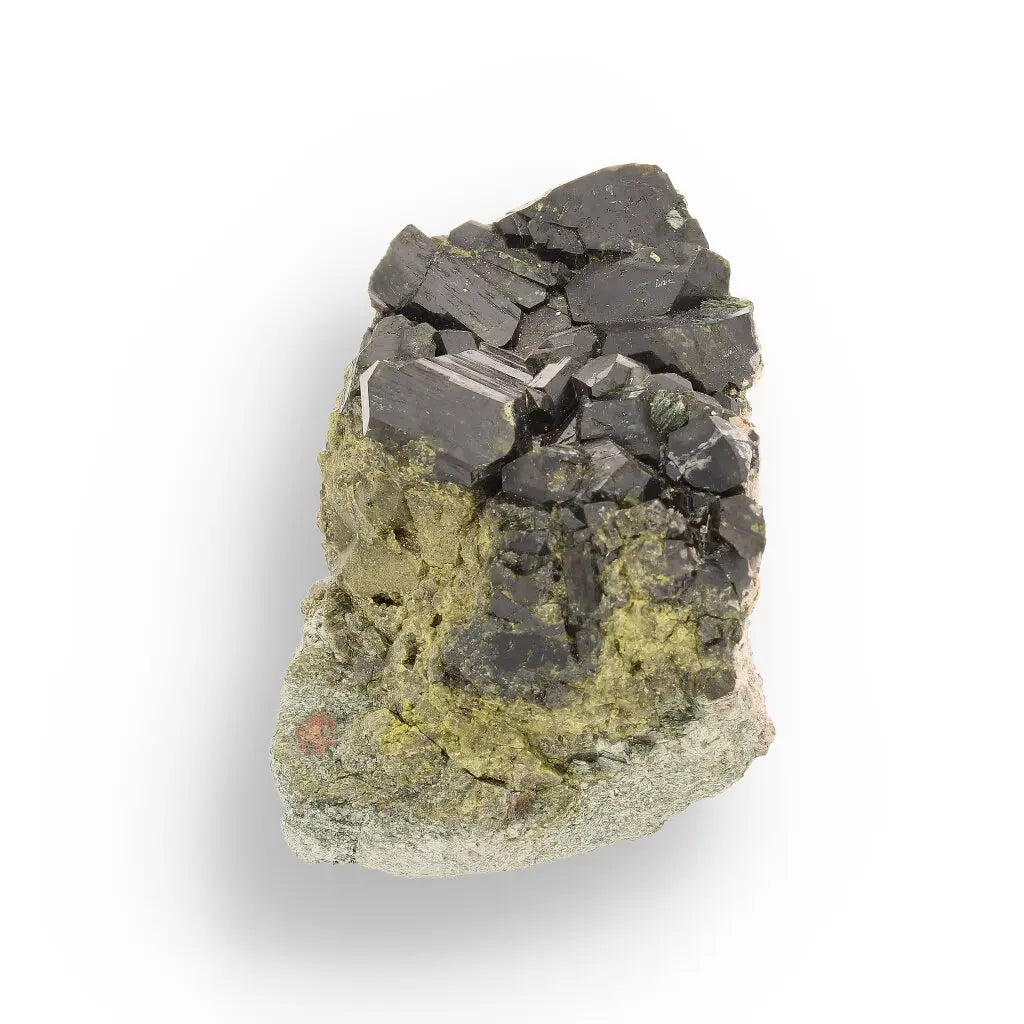Get your Epidote Cluster on Matrix: Peru's Power Stone online now or in store at Forever Gems in Franschhoek, South Africa