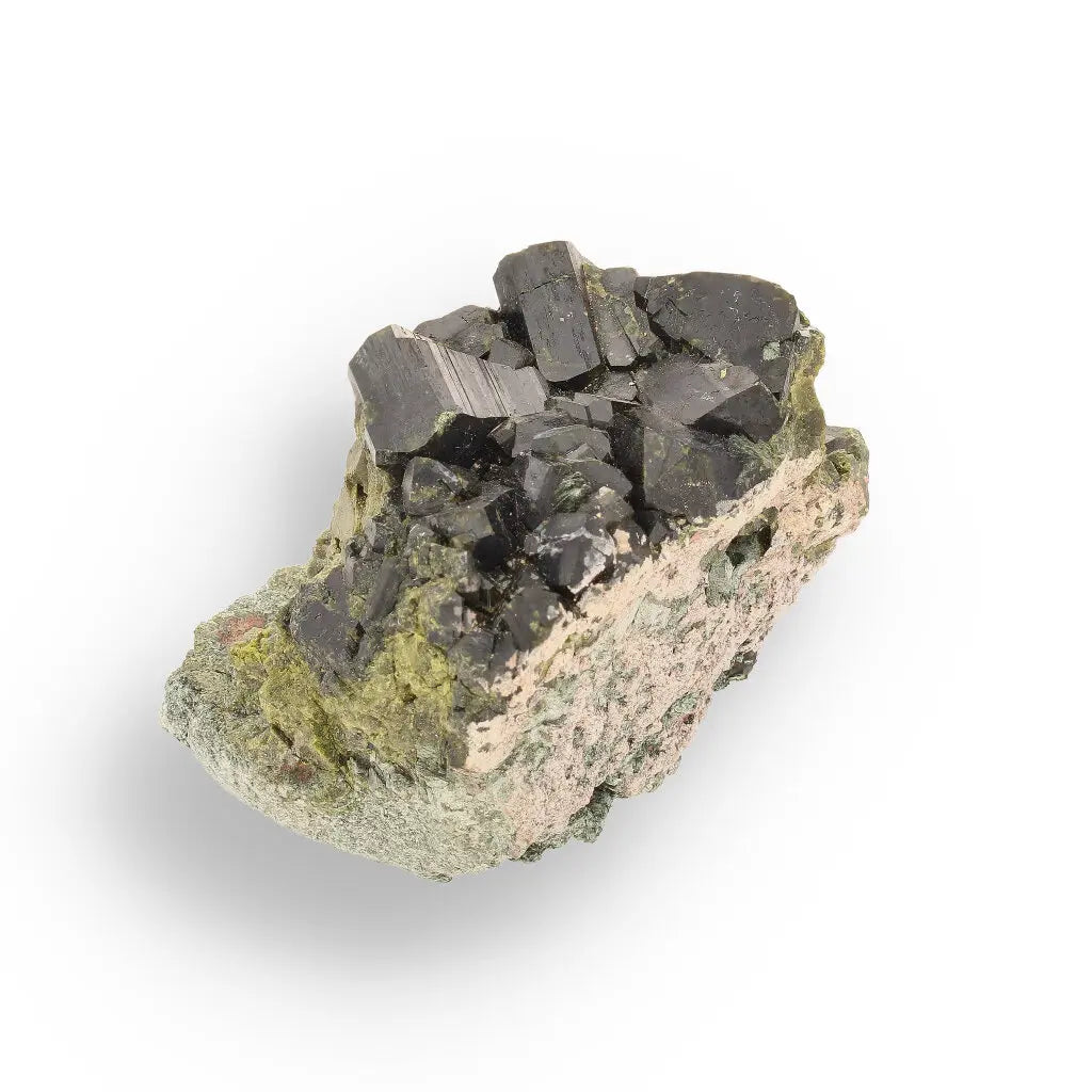 Get your Epidote Cluster on Matrix: Peru's Power Stone online now or in store at Forever Gems in Franschhoek, South Africa
