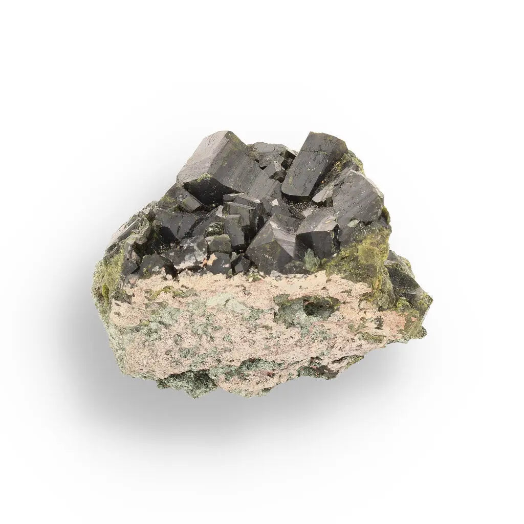 Get your Epidote Cluster on Matrix: Peru's Power Stone online now or in store at Forever Gems in Franschhoek, South Africa