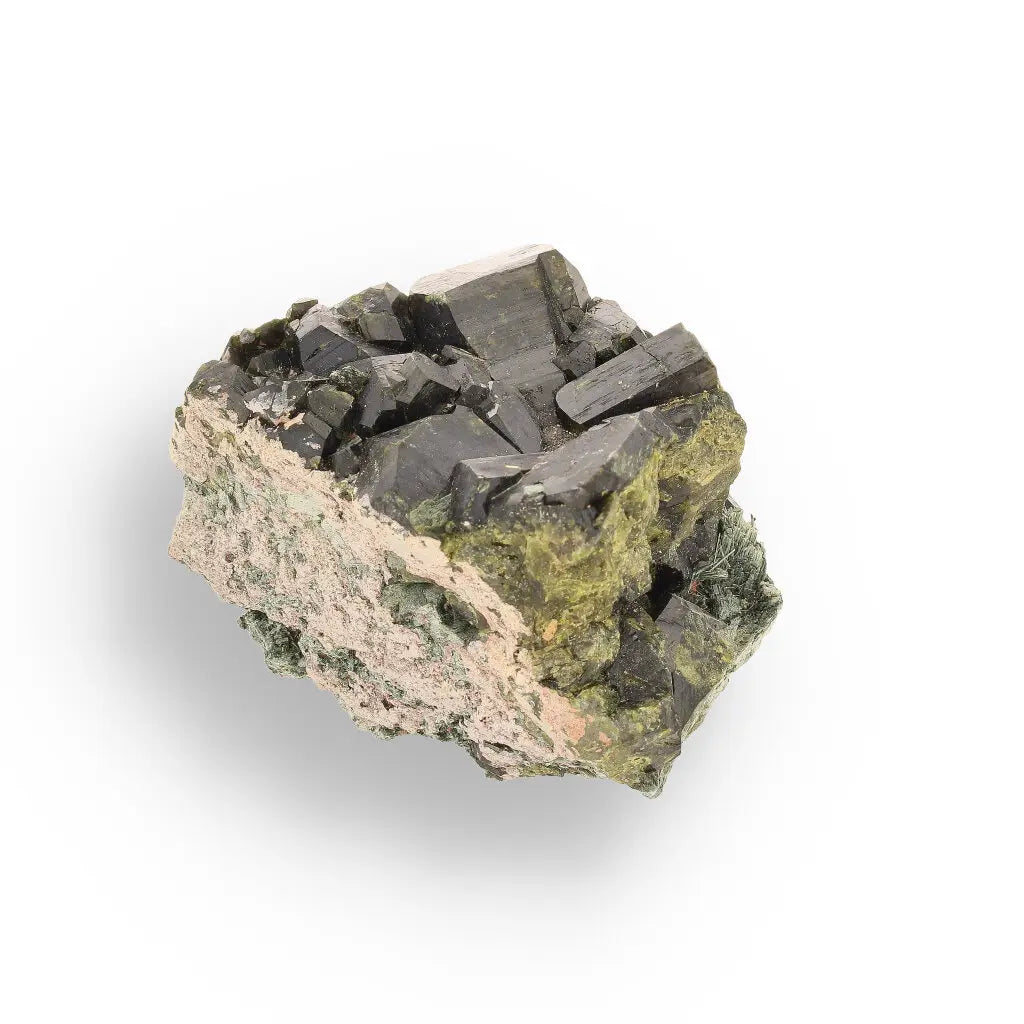 Get your Epidote Cluster on Matrix: Peru's Power Stone online now or in store at Forever Gems in Franschhoek, South Africa