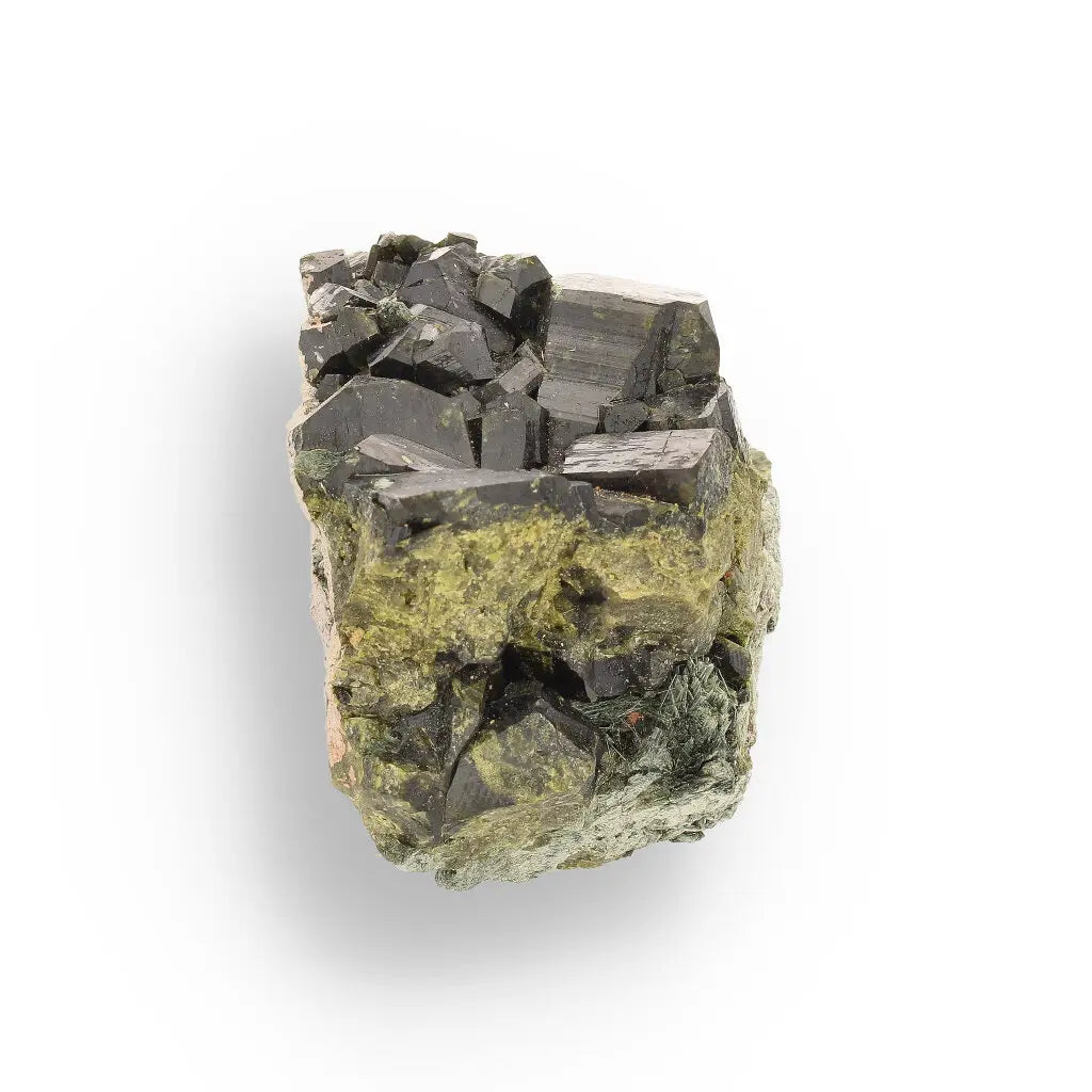 Get your Epidote Cluster on Matrix: Peru's Power Stone online now or in store at Forever Gems in Franschhoek, South Africa
