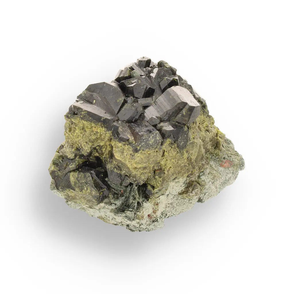 Get your Epidote Cluster on Matrix: Peru's Power Stone online now or in store at Forever Gems in Franschhoek, South Africa
