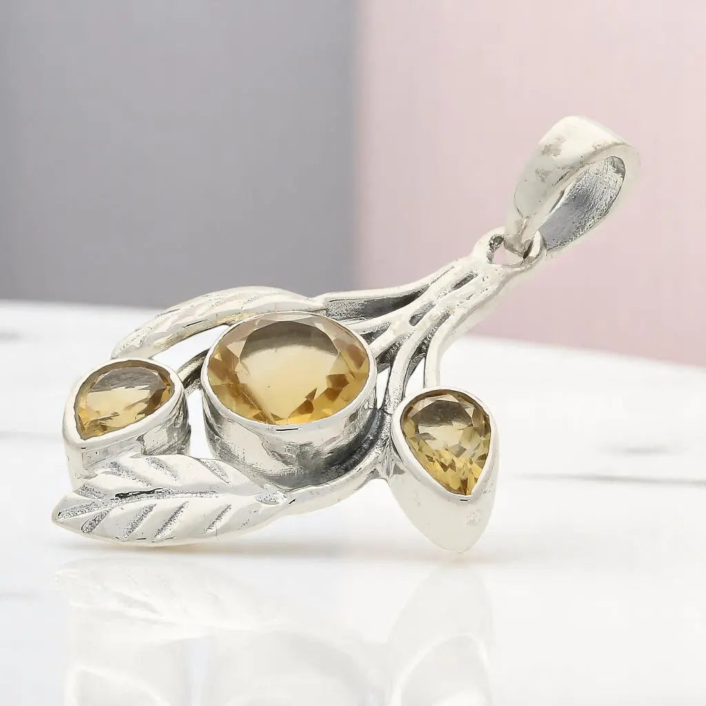 Buy your Leafy Charms – Sterling Silver with Citrine Sparkle online now or in store at Forever Gems in Franschhoek, South Africa
