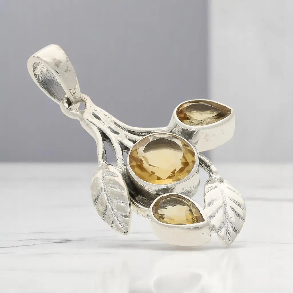 Buy your Leafy Charms – Sterling Silver with Citrine Sparkle online now or in store at Forever Gems in Franschhoek, South Africa
