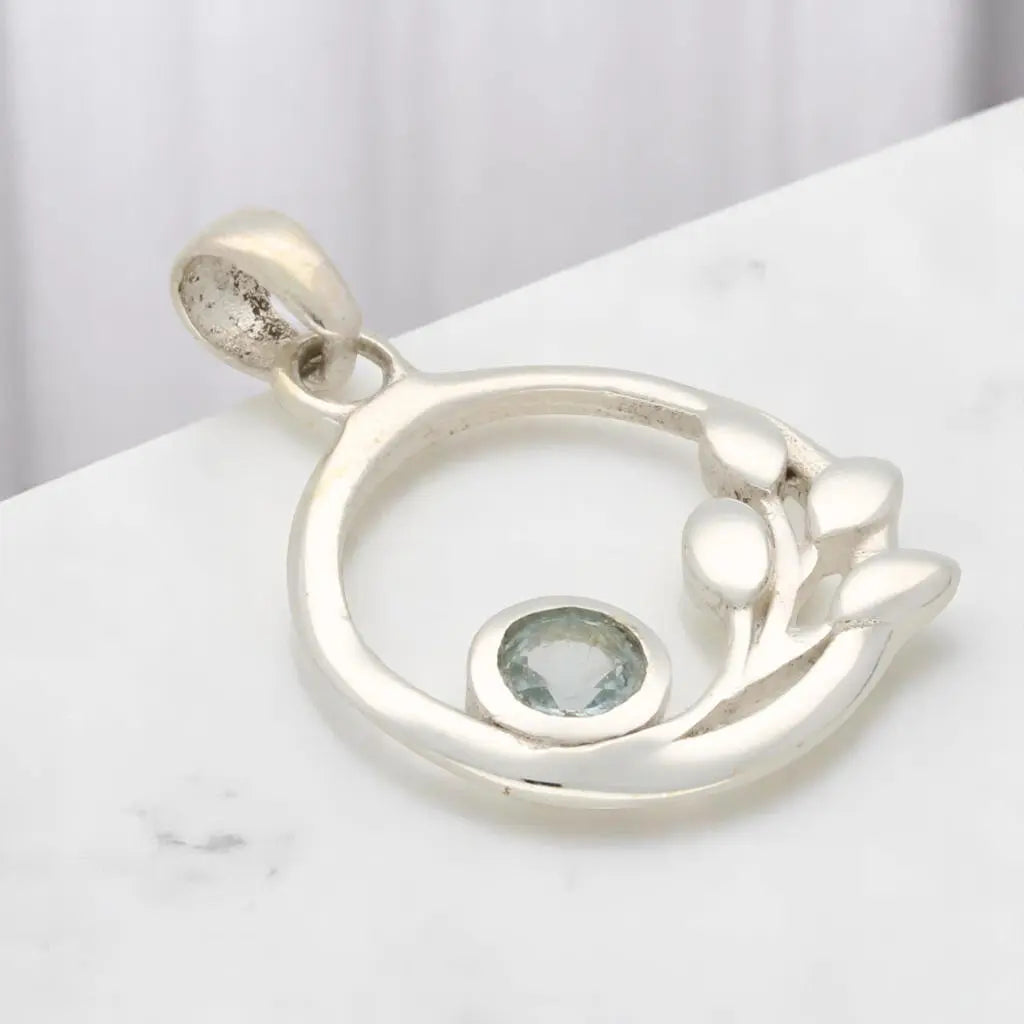 Get your Delicate Blue Topaz Sterling Silver Pendant online now or in store at Forever Gems in Franschhoek, South Africa