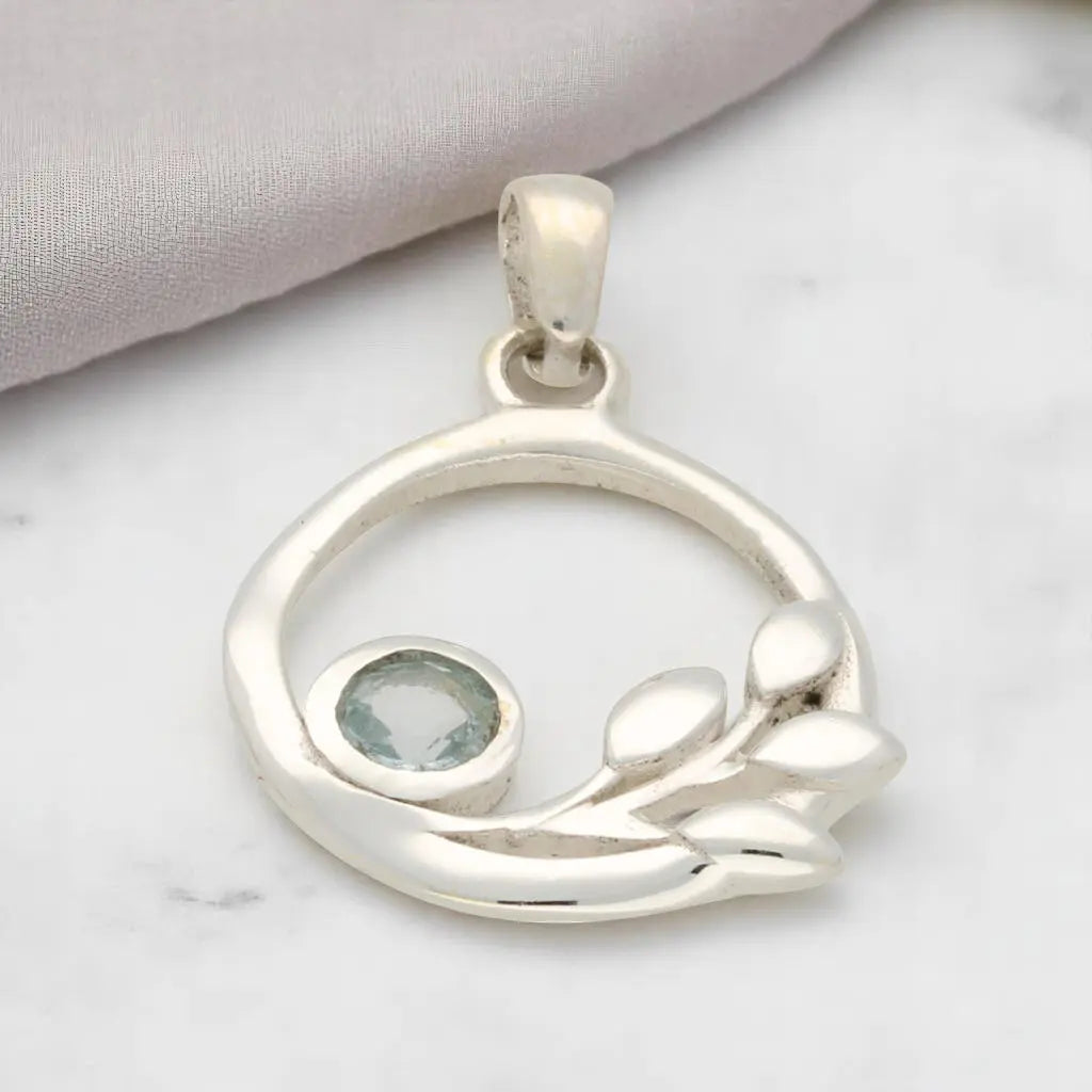 Get your Delicate Blue Topaz Sterling Silver Pendant online now or in store at Forever Gems in Franschhoek, South Africa