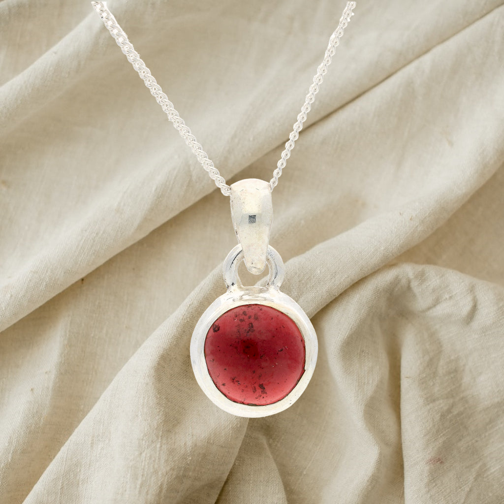 Buy your Enchanted Echoes: Garnet Sterling Silver Necklace online now or in store at Forever Gems in Franschhoek, South Africa