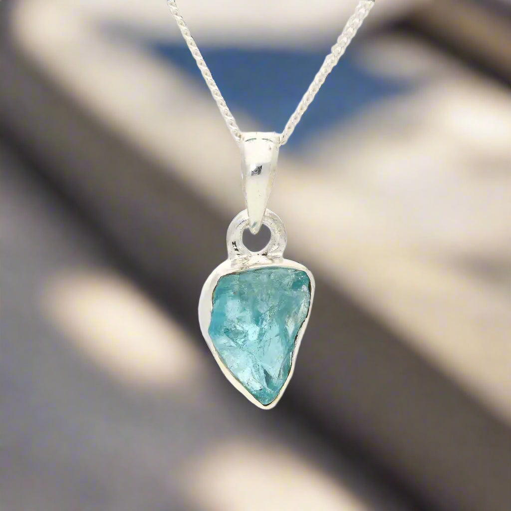 Get your Clear Vision – Rough Blue Topaz Pendant online now or in store at Forever Gems in Franschhoek, South Africa