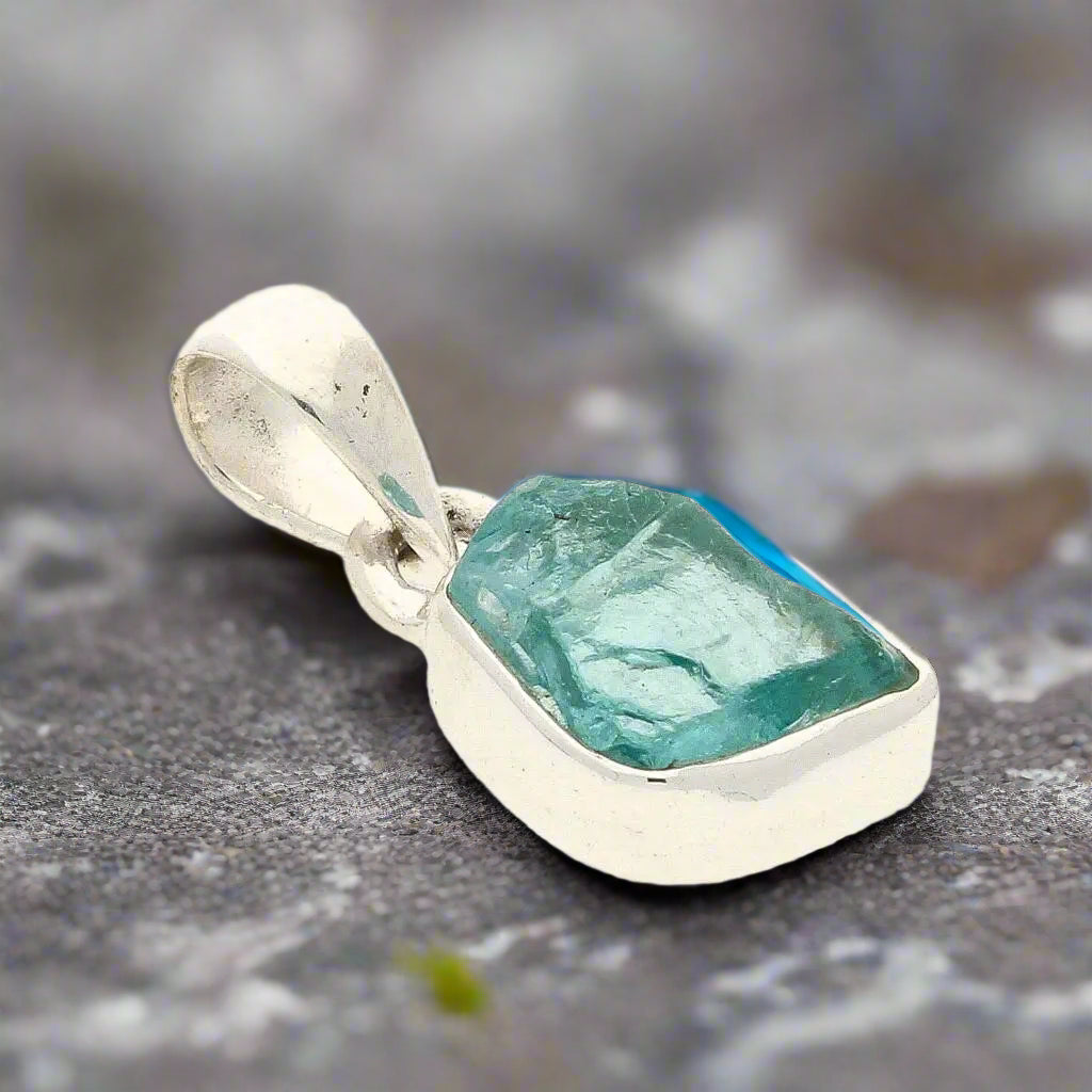 Get your Clear Vision – Rough Blue Topaz Pendant online now or in store at Forever Gems in Franschhoek, South Africa