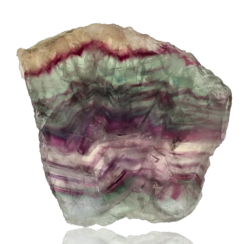 Get your Fluorite Polished Slice – Nature’s Art in Stone online now or in store at Forever Gems in Franschhoek, South Africa
