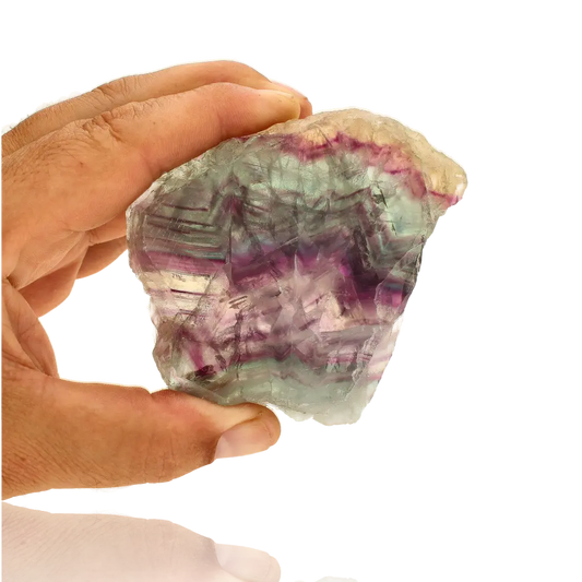 Get your Fluorite Polished Slice – Nature’s Art in Stone online now or in store at Forever Gems in Franschhoek, South Africa